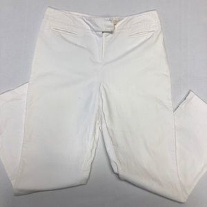 Dressbarn Cream Corduroy straight leg pants